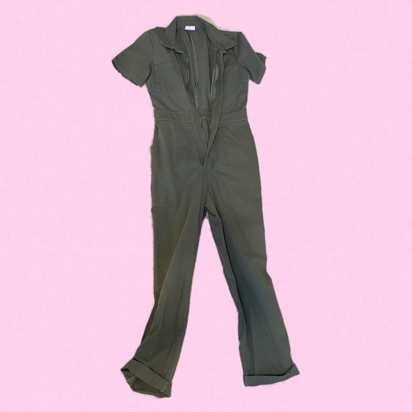 Pants - Army green jumpsuit XS